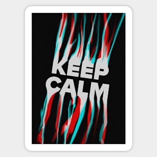 "KEEP CALM" Inspirational Poster | Stay Cool and Collective in Any Situation Sticker